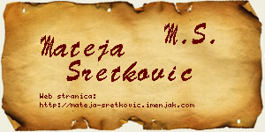 Mateja Sretković vizit kartica